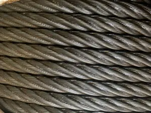 24mm 6*19core Black Steel Wire Rope