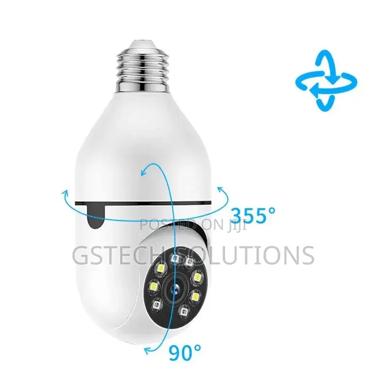 Panoramic Wifi Hd Security Wireless Light Bulb Ptz Camera