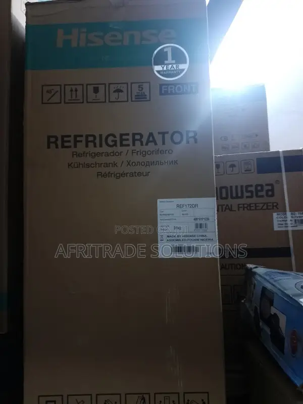 Hisense 124litres Ref172dr Upright Refrigerator