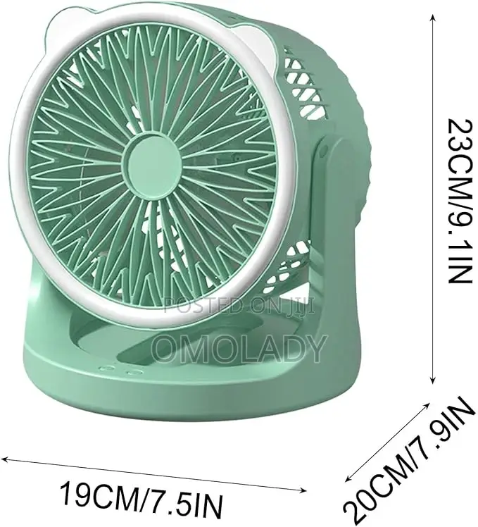 Desktop Lamb Circulating Fan With Light