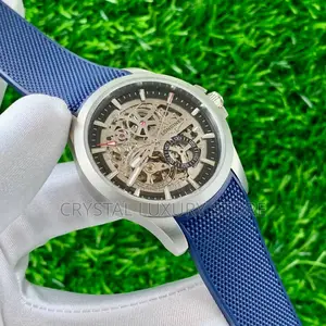 Longines Quality Luxury Men Rubber Strap Wristwatch