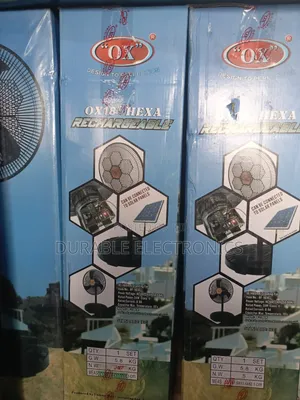 0x Rechargeable Standing Fan 18"