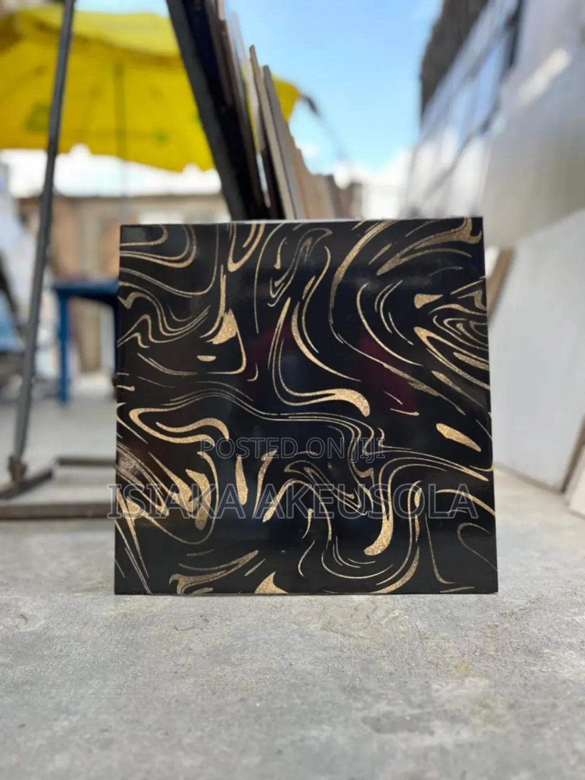 60 X 60 Black Colour Super Polish