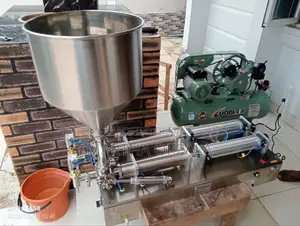 Two Nozzles Filler Machine With Air Compressor