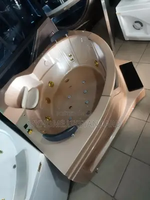 Whirlpool Jacuzzi Massage Bathtub Brown Bathroom Morden