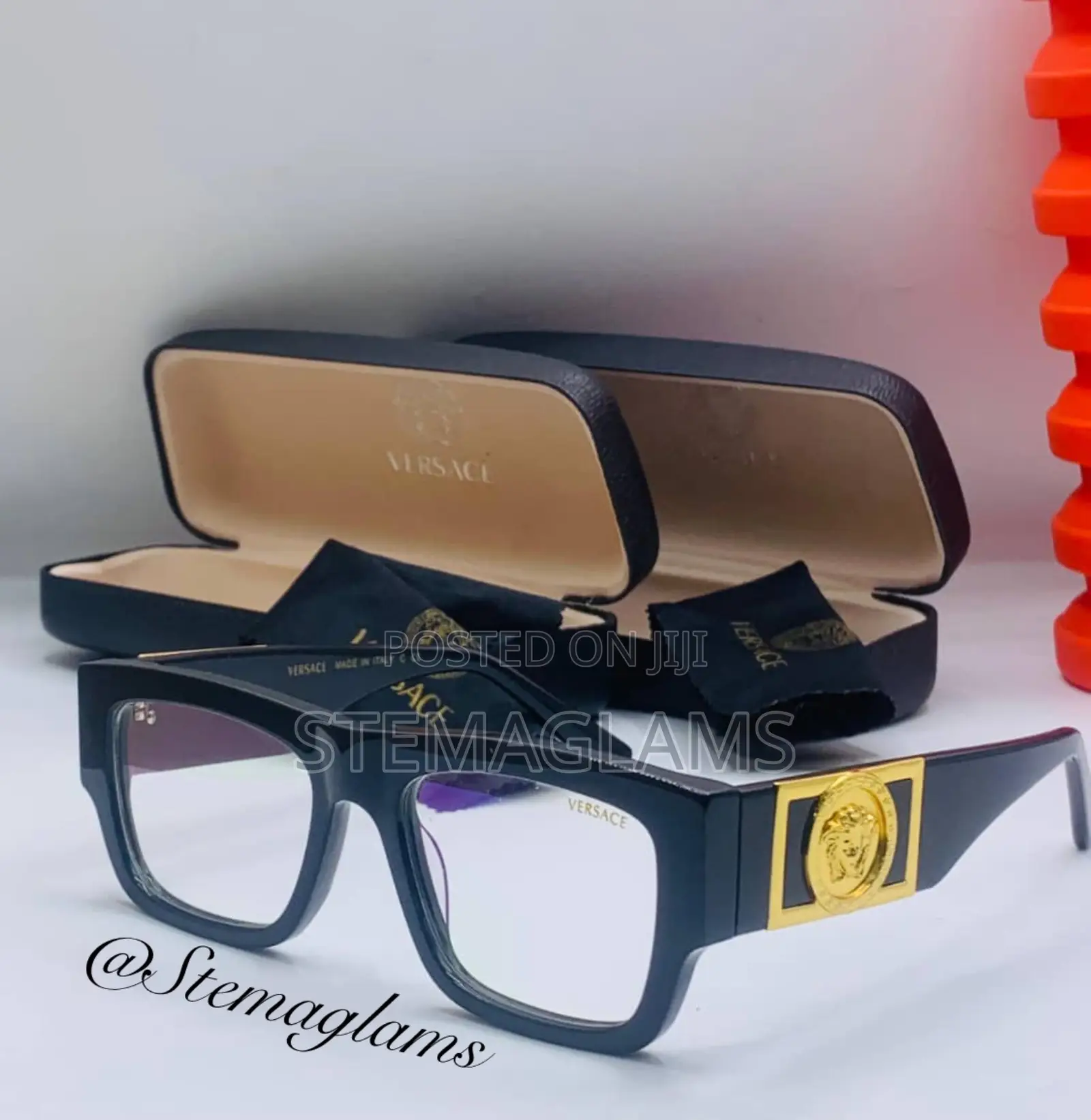 Versace Men’S Glasses for Functional