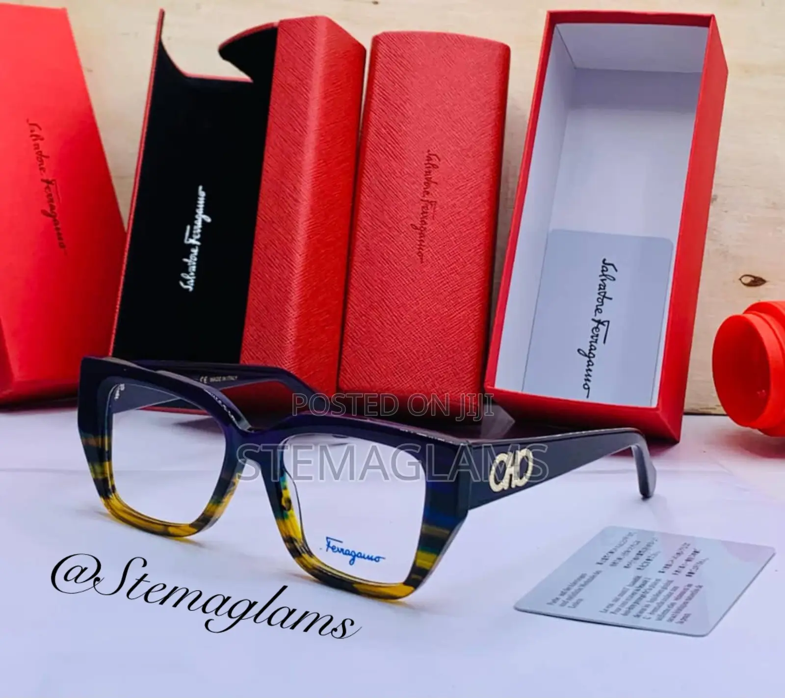 Salvatore Ferragamo Square Glasses Pc Frame Glasses