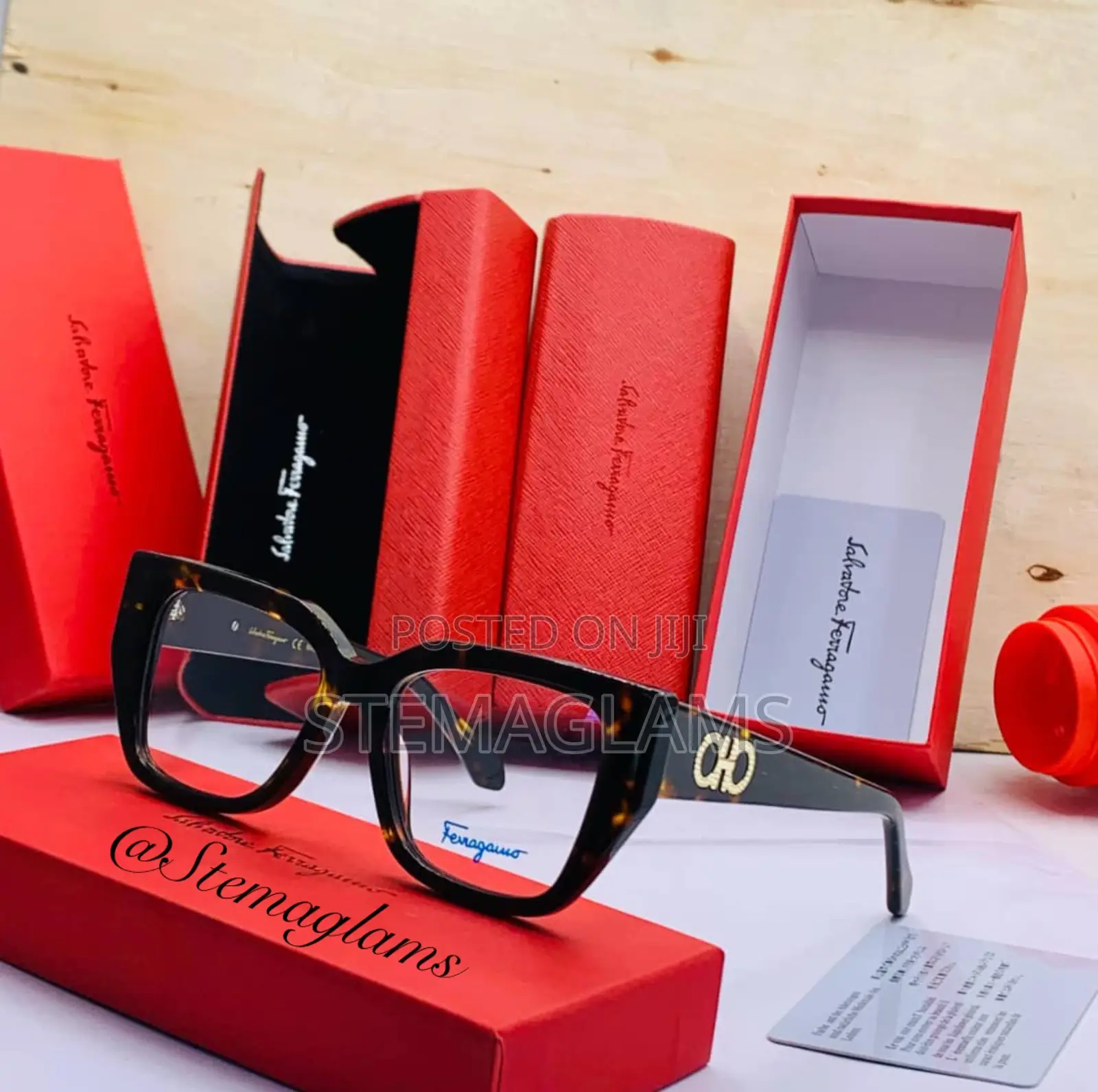 Salvatore Ferragamo Square Glasses Pc Frame Glasses