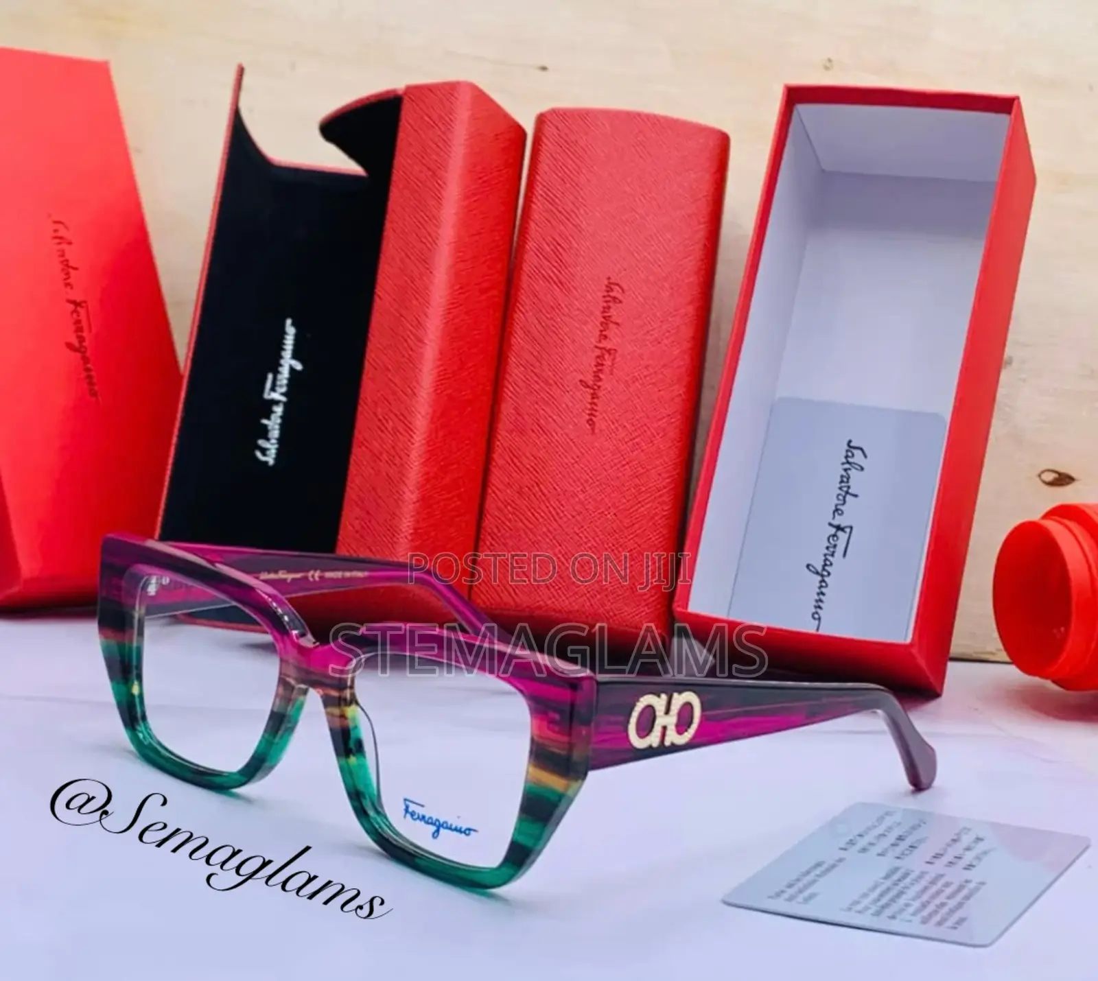 Salvatore Ferragamo Square Glasses Pc Frame Glasses