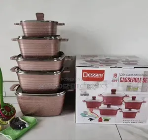 Dessini 19pcs Non Stick Die Cast Aluminium Casserole Set