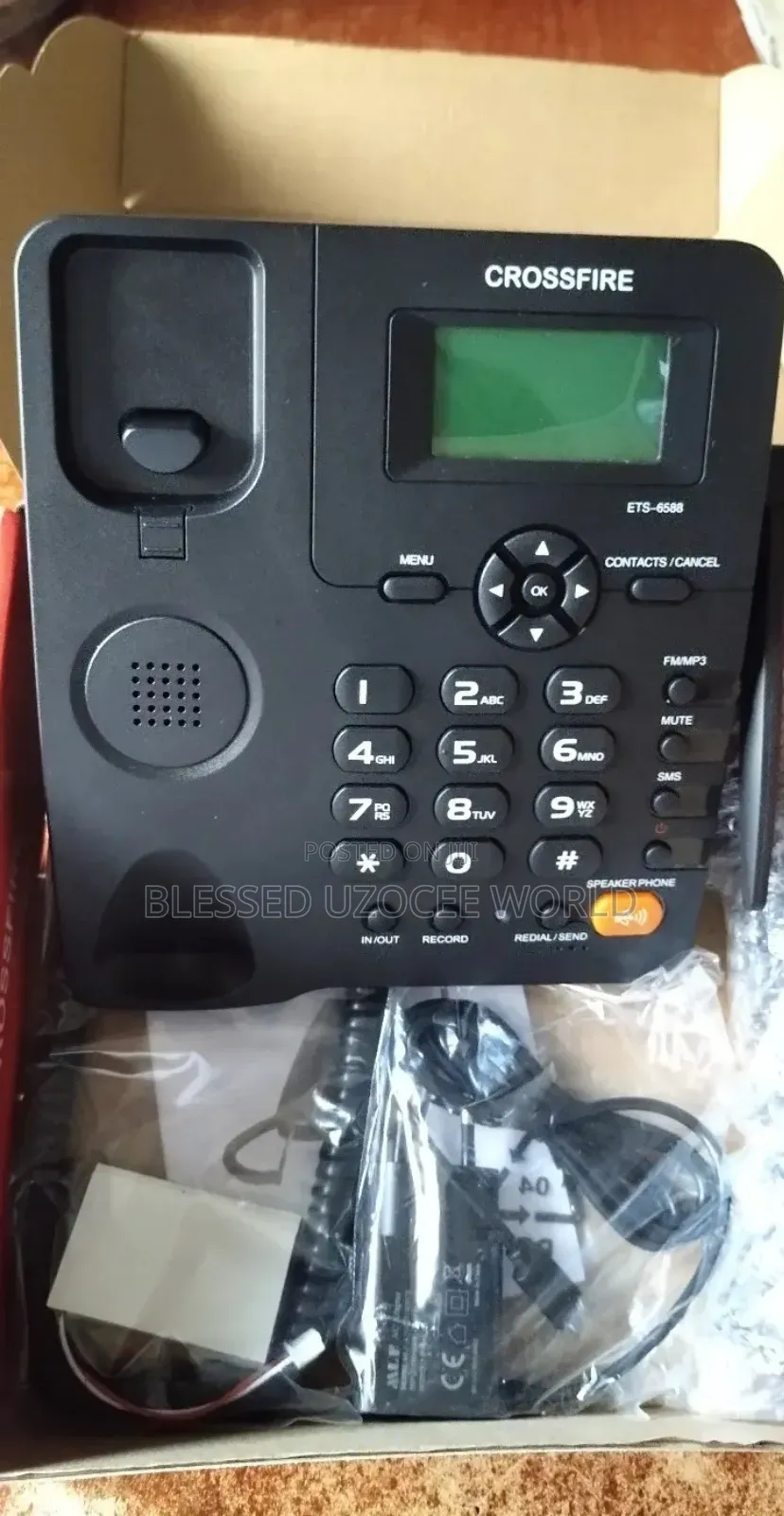 Crossfire Dual Sim Gsm, Wireless Phone for Desktop Wall Uses