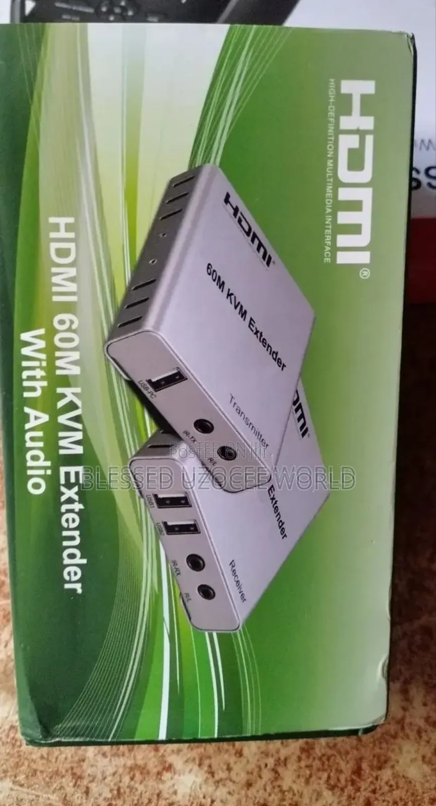  60m KVM Hdmi Over Cat 6 Rj45 Extender With Usb, Audio, Ir