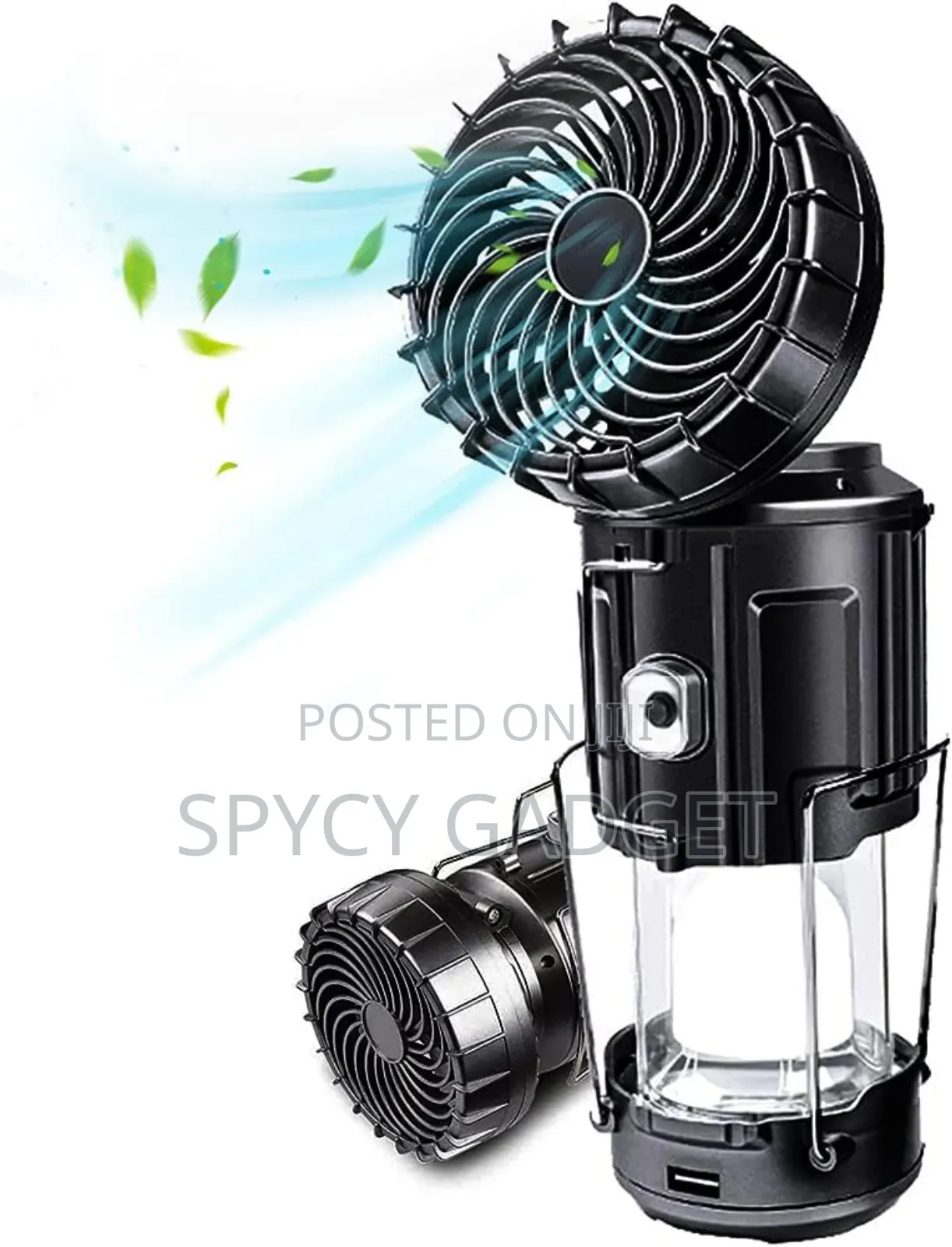 Rechargeable Solar Camping Light With Fan