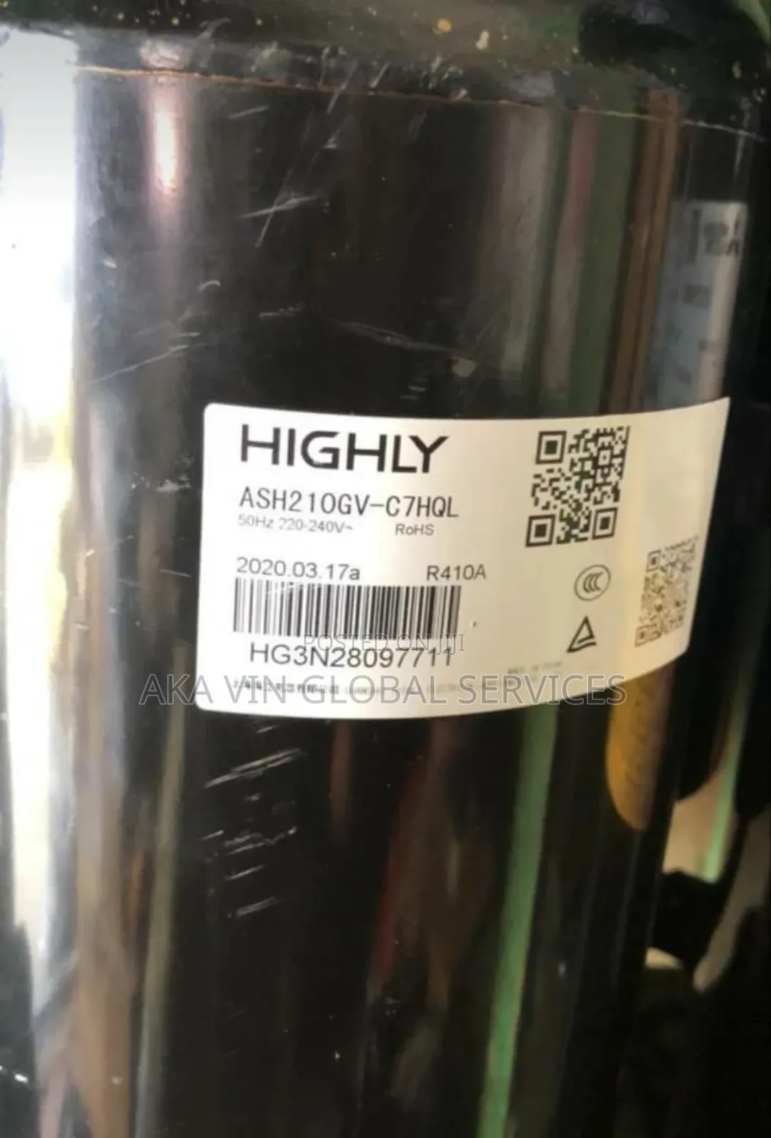 Hitachi Ash210gv-C7hql Refrigeration Compressor