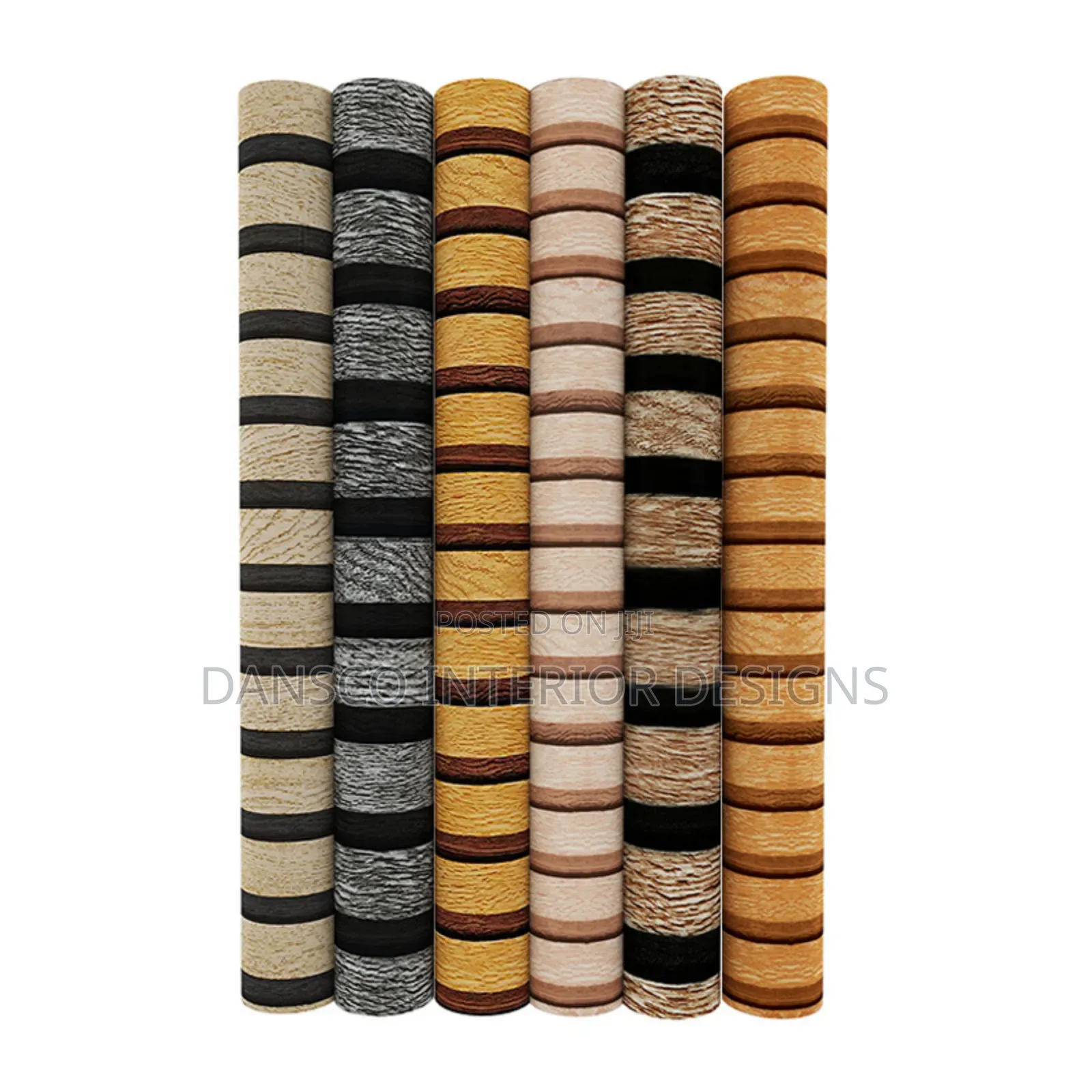 3d Adhesive Flutted Wallpaper