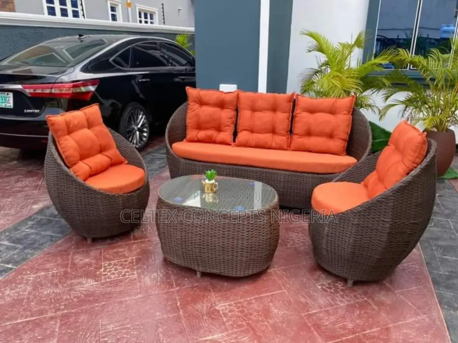 5 Seater Rattan Sofa