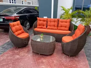 5 Seater Rattan Sofa