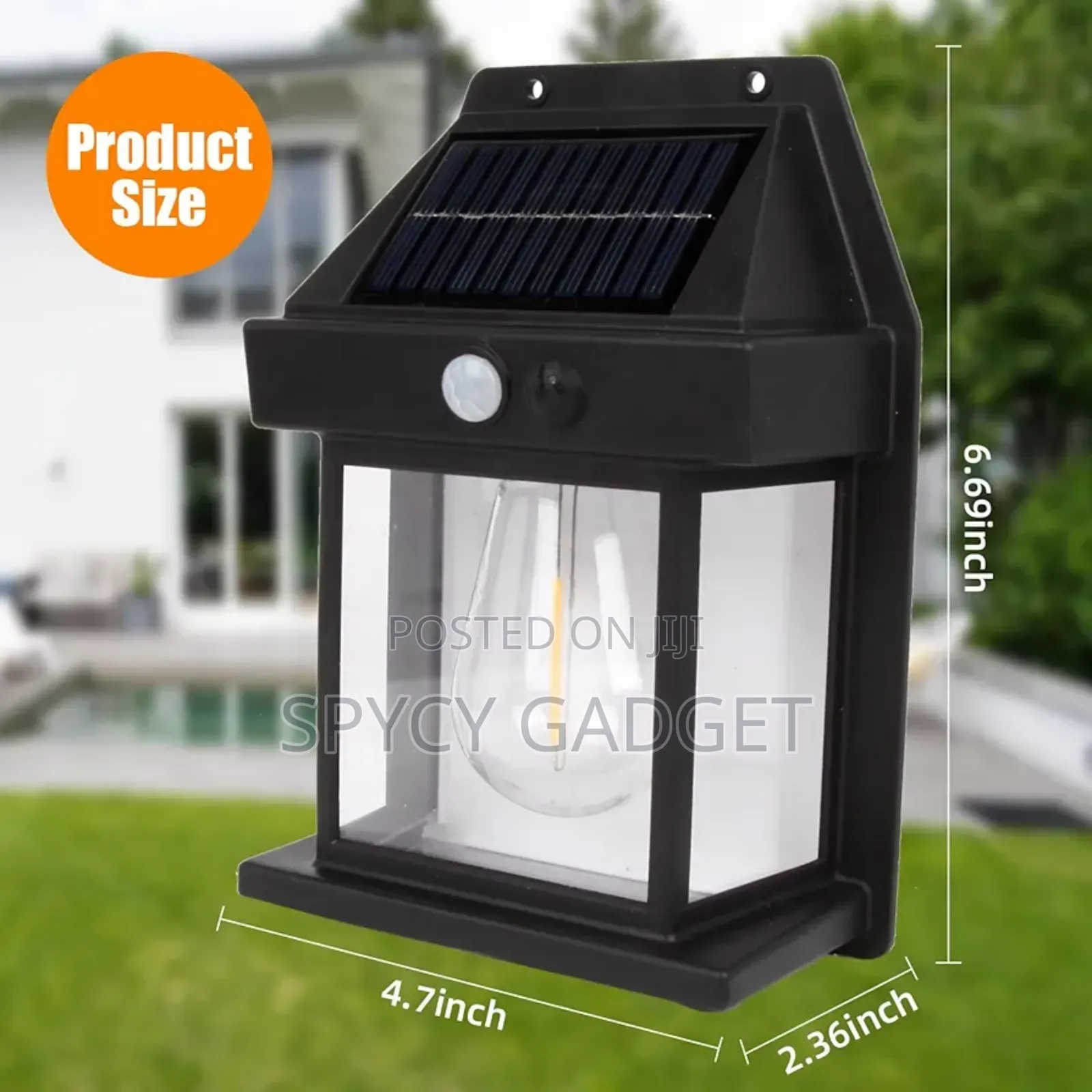 Solar Motion Sensor Led Sconce Fence Light