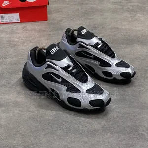 Photo - Nike Airmax Muse Black Mettalic Silver Sneakers
