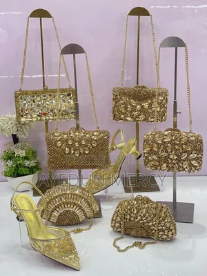 Swavoski Luxury Clutch and Shoe