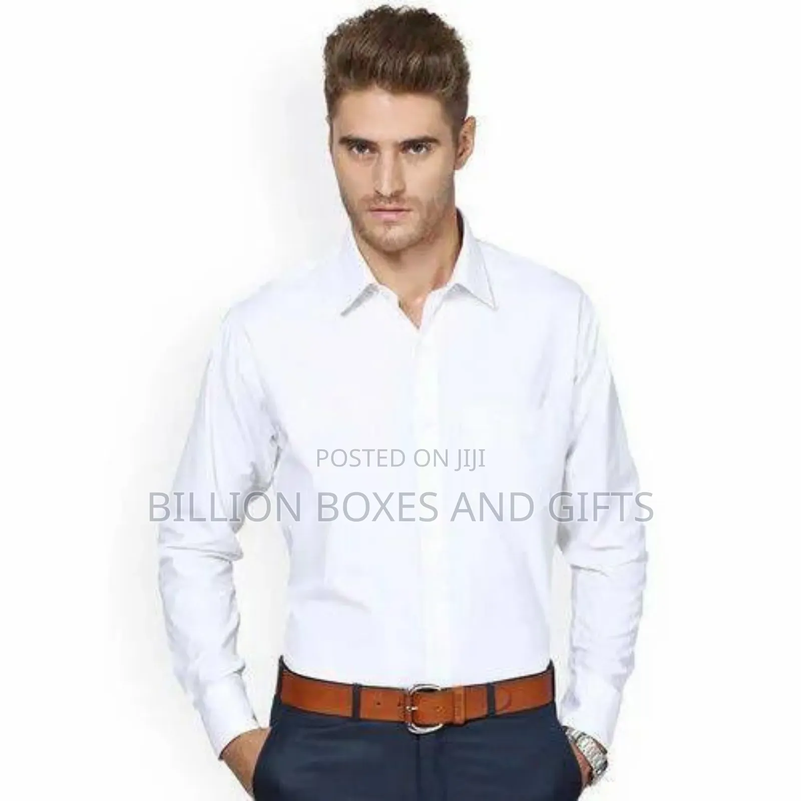 Packet Slim-Fit White Shirt