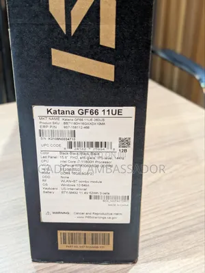 Laptop MSI Katana GF66 16GB Intel Core I7 SSD 512GB