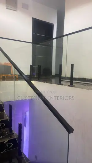 Staircase Plain Glass With A Black Spigot