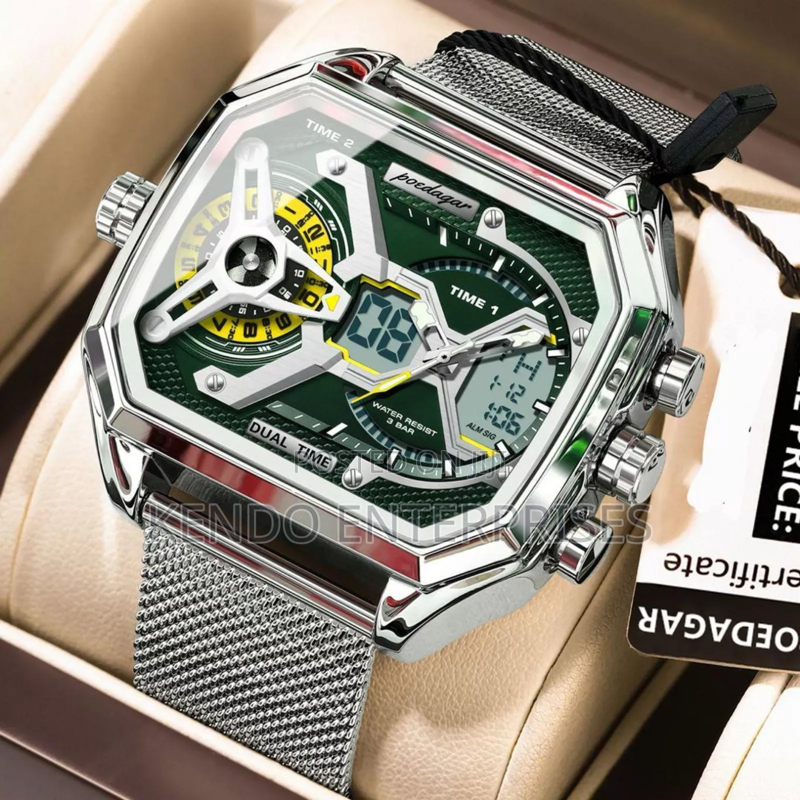Silver and Yellow Poedagar for Men