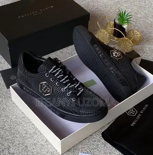 Philipp Plein Black and Blue Luxury Shoe