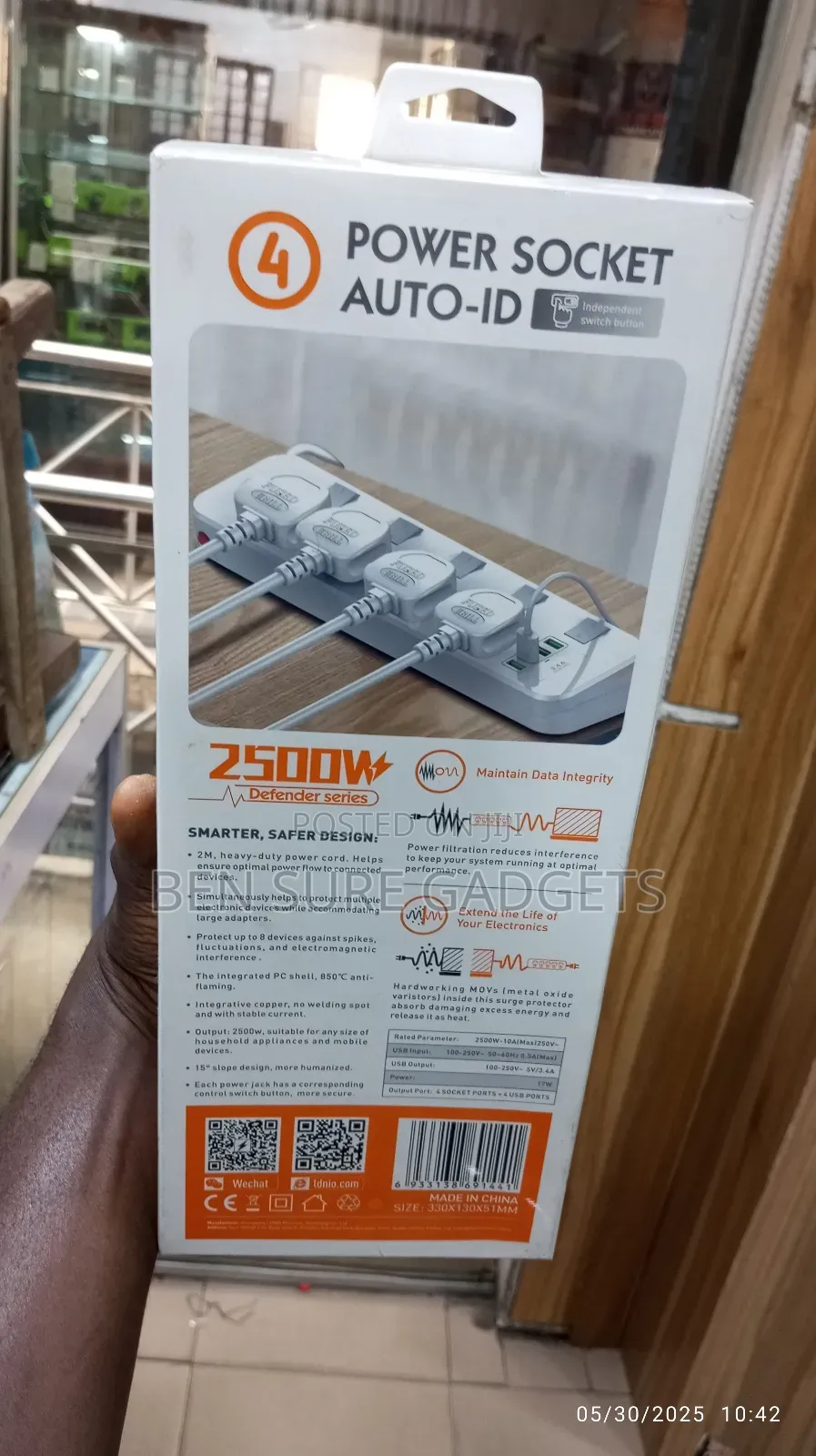 4 Power Socket Auto-Id