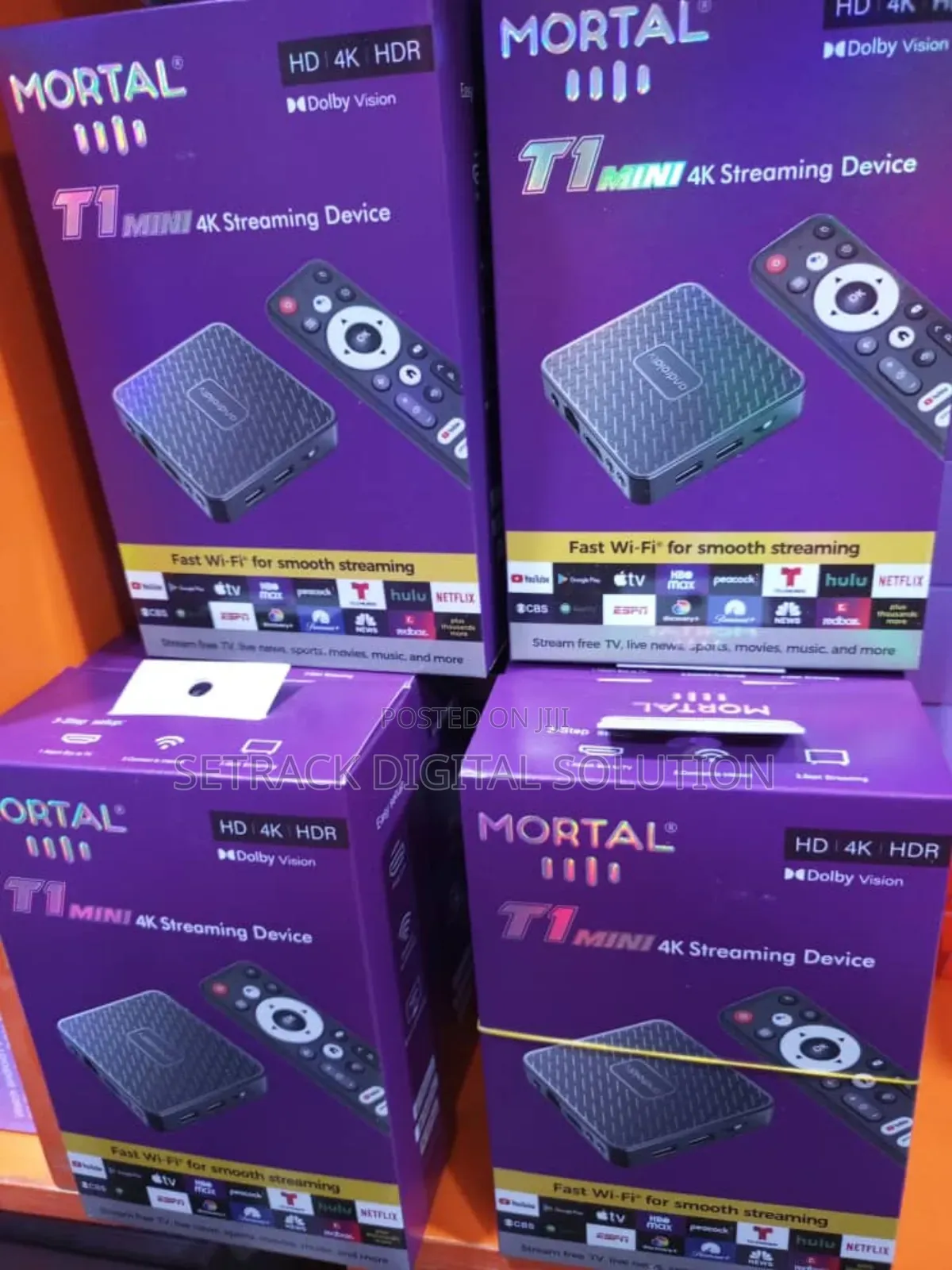 Mortal T1 Android 14 Tv Box Mini Streaming Device