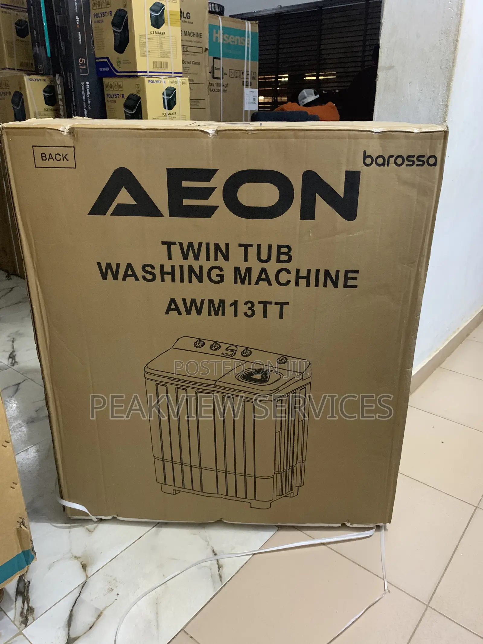 Aeon Washing Machine 13kg – Rugged Performance, Sleek Design
