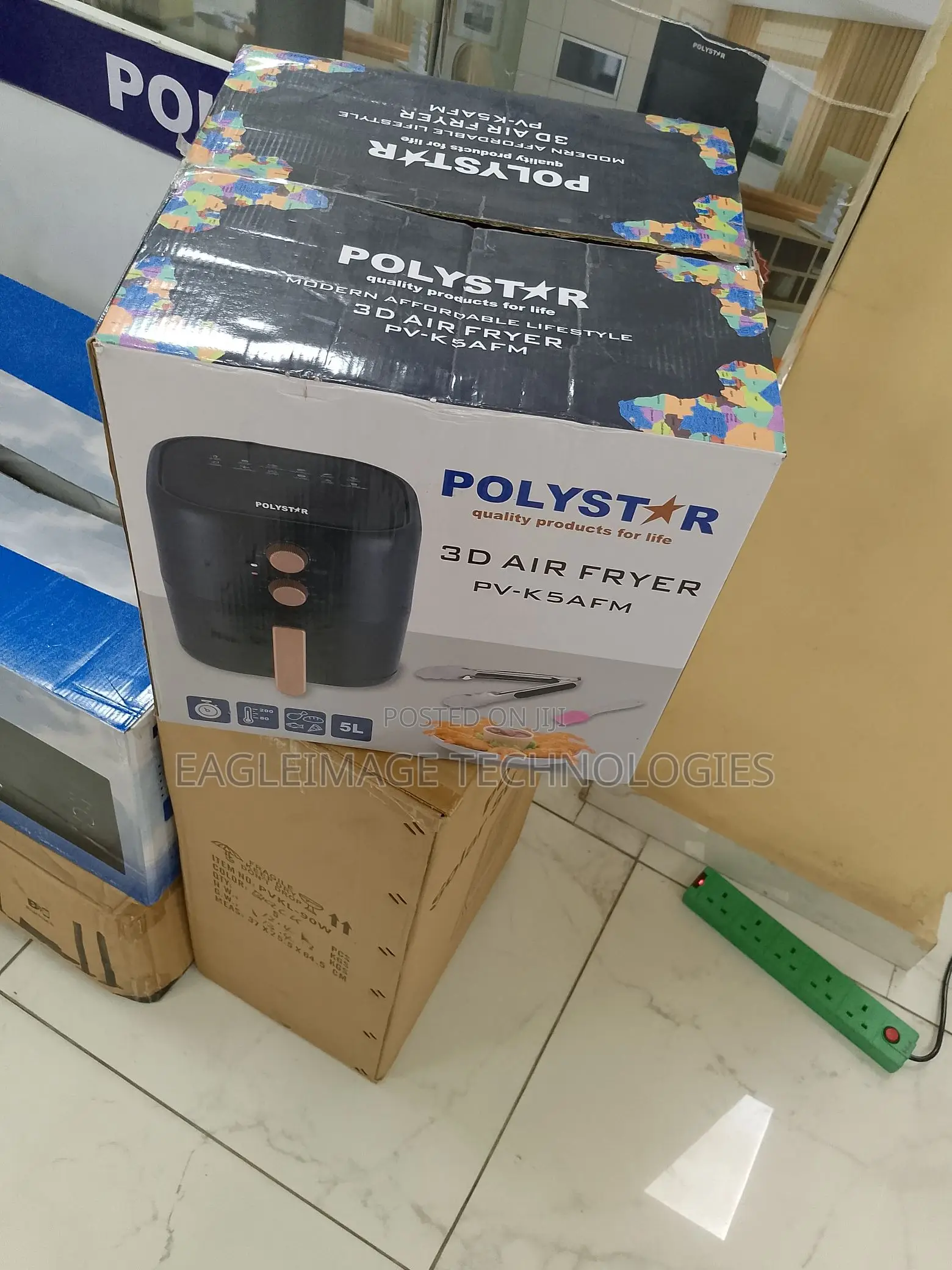 Energy-Efficient Polystar Pv-K5afm Air Fryer- Quick Meals