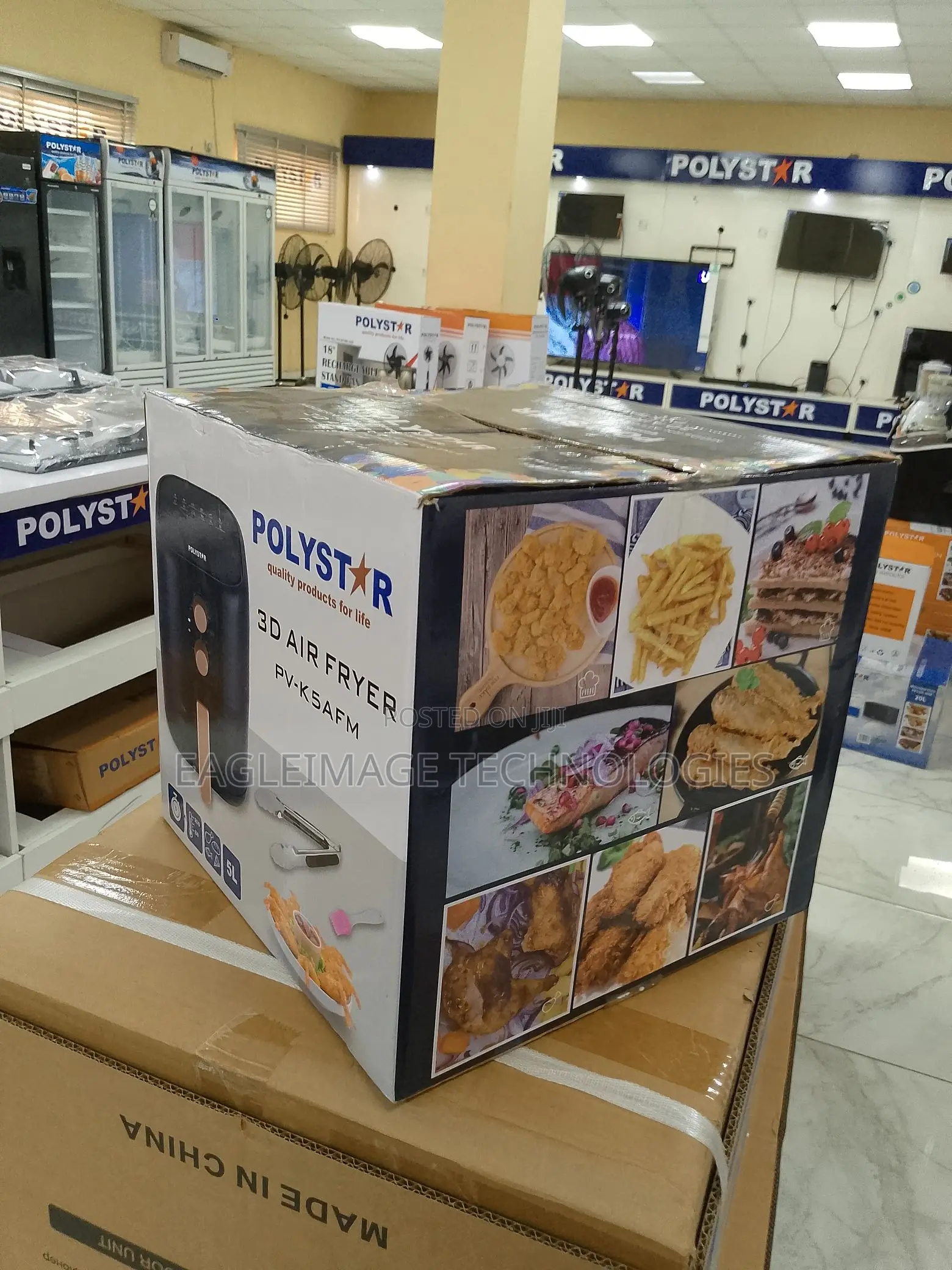 Ergonomic Polystar Pv-K5afm Air Fryer- User Friendly