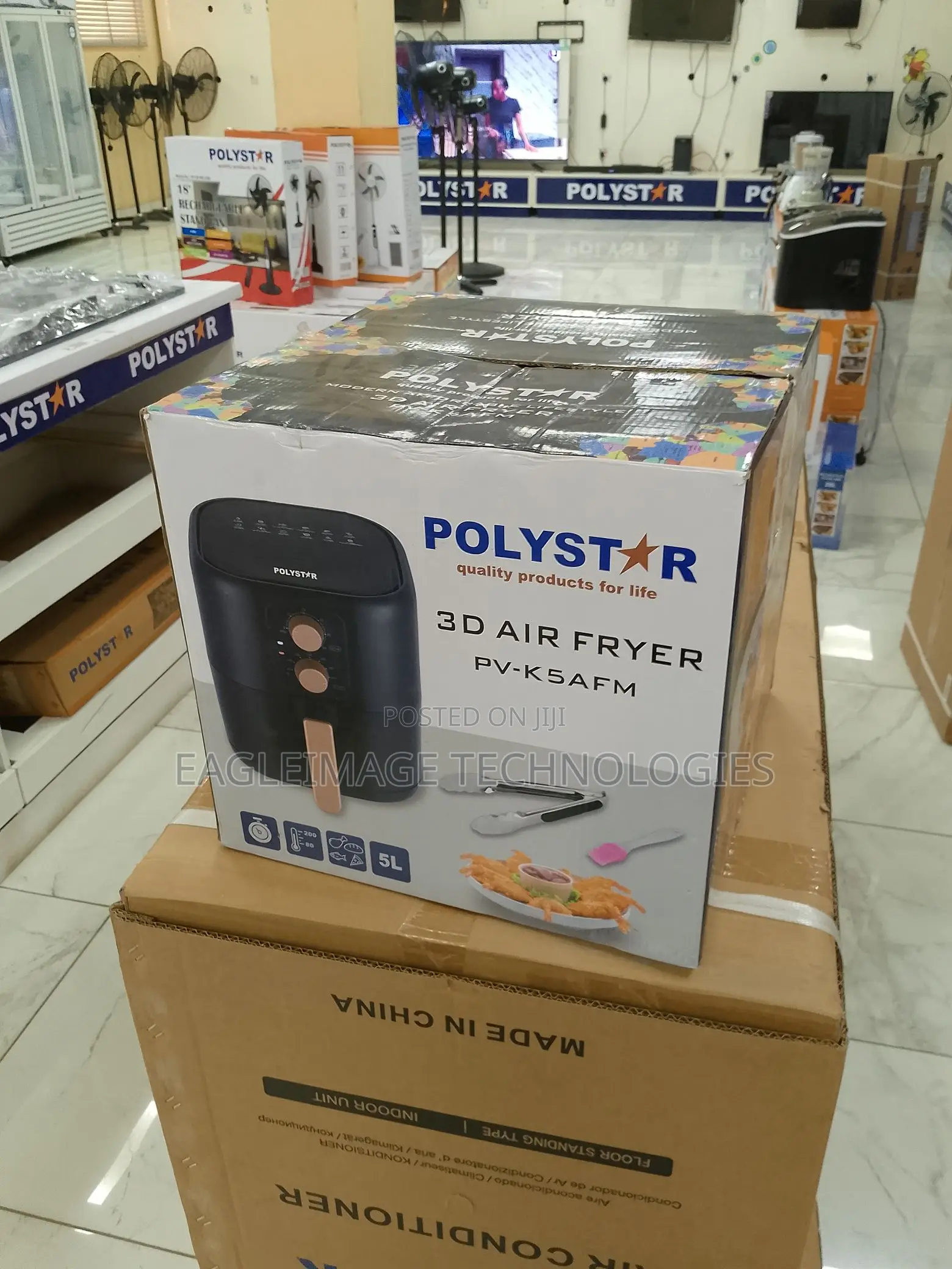 Sturdy Polyster Pv-K5afm Air Fryer- Solid Construction