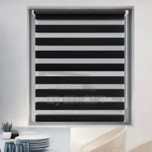 Day and Night Black Window Blind