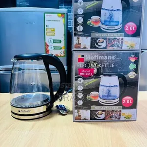 Hoffmans 2l Glass Electric Kettle With Led Blue Light