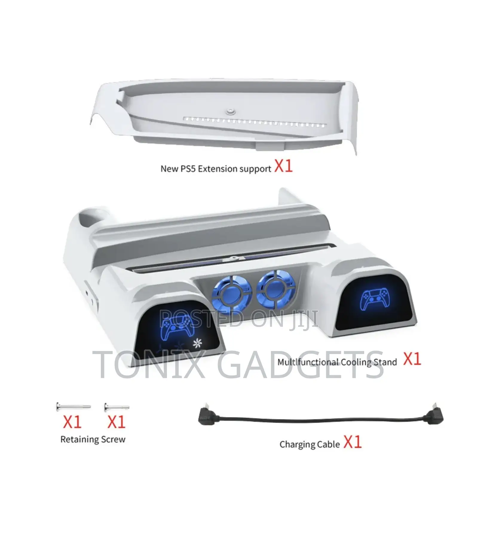Multi-Function Cooling/Charging Dock for Ps5 Slim/Pro Fat