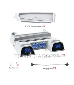 Multi-Function Cooling/Charging Dock for Ps5 Slim/Pro Fat