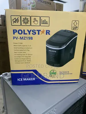 Polystar Pv-Mz9b Ice Maker – 9 Ice Cubes in Under 10 Minutes