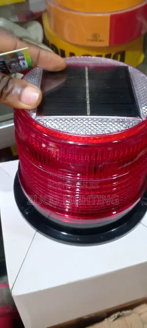 Double Magnetic Revolving Solar Power Warning Light