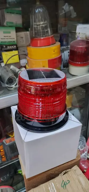 Double Magnetic Revolving Solar Power Warning Light