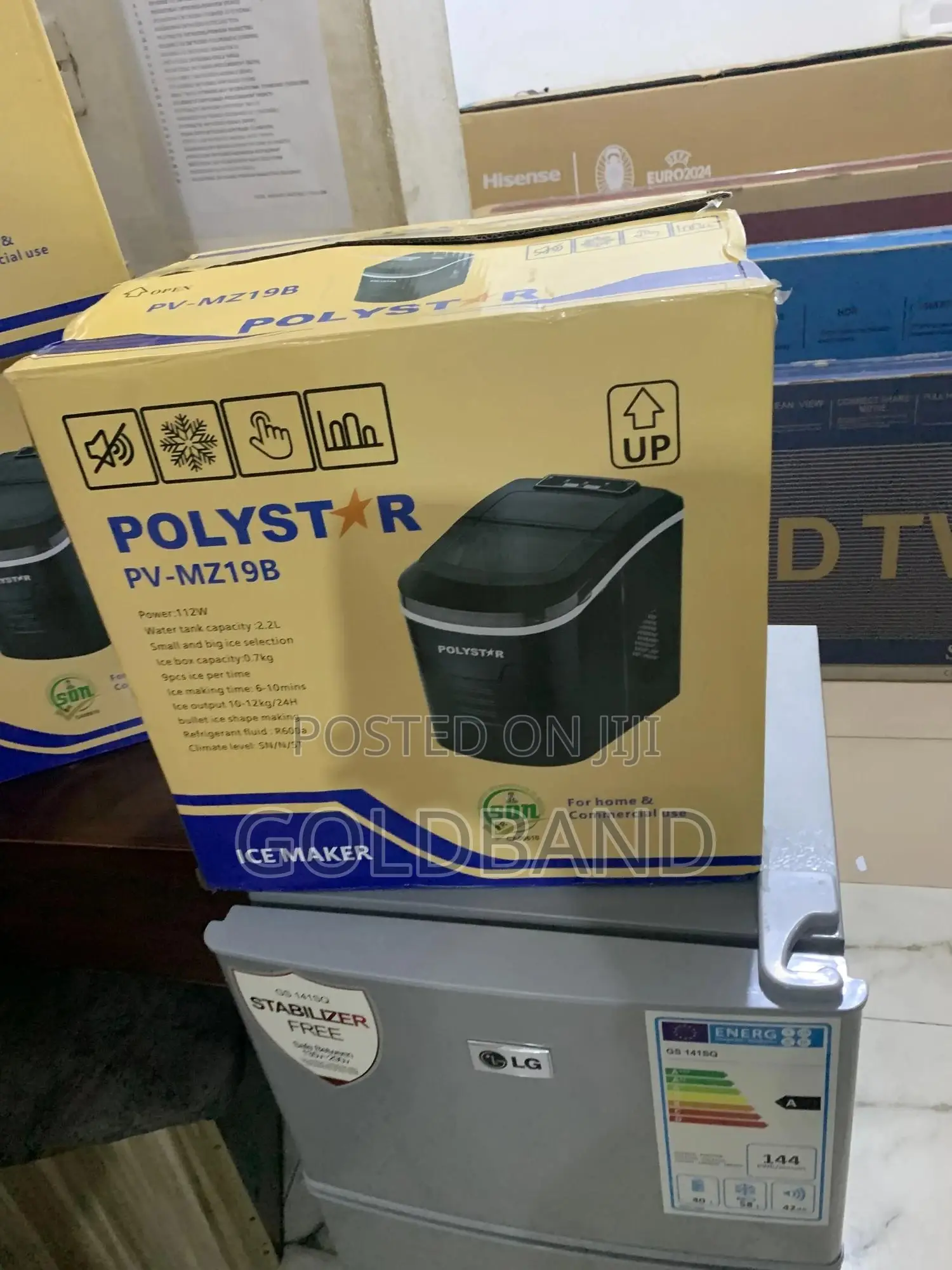 Polystar Pv-Mz9b – Easy-Fill Ice Maker With Water Indicator