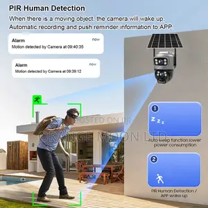 V380 Dual Lens 4g Sim Card Camera Solar Solar Camera