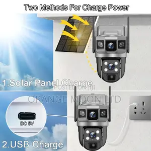 V380 Pro 12mp Solar Three Lens Ip Camera