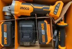 Ingco Cordless Angle Grinder (20v) (2 Batteries and Charger