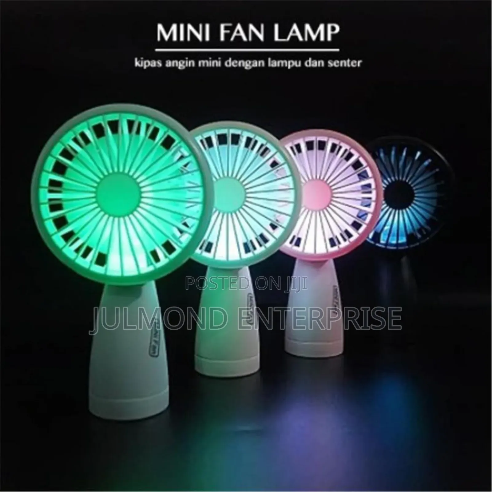 Mini Rechargeable Led Light Fan