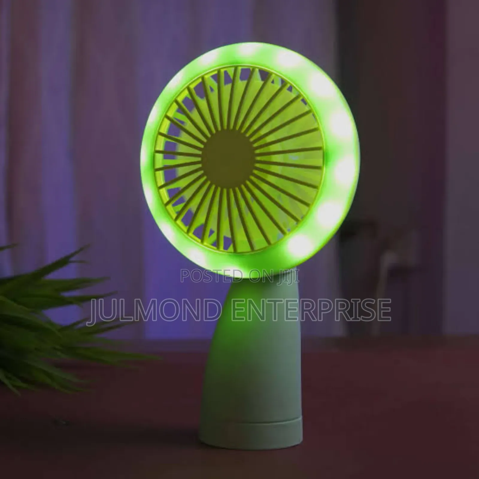 Mini Rechargeable Led Light Fan