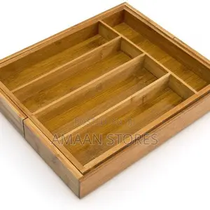 Expandable Wooden Cutlery Tray