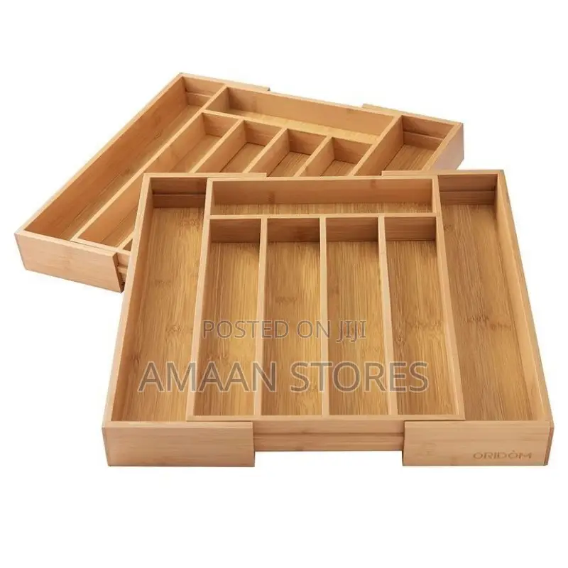 Expandable Wooden Cutlery Tray